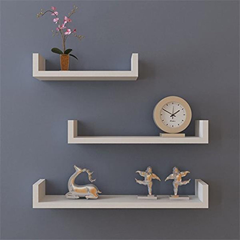 Latitude Run® 3Piece U Shaped Wall Mount Shelf Floating Shelf Wayfair